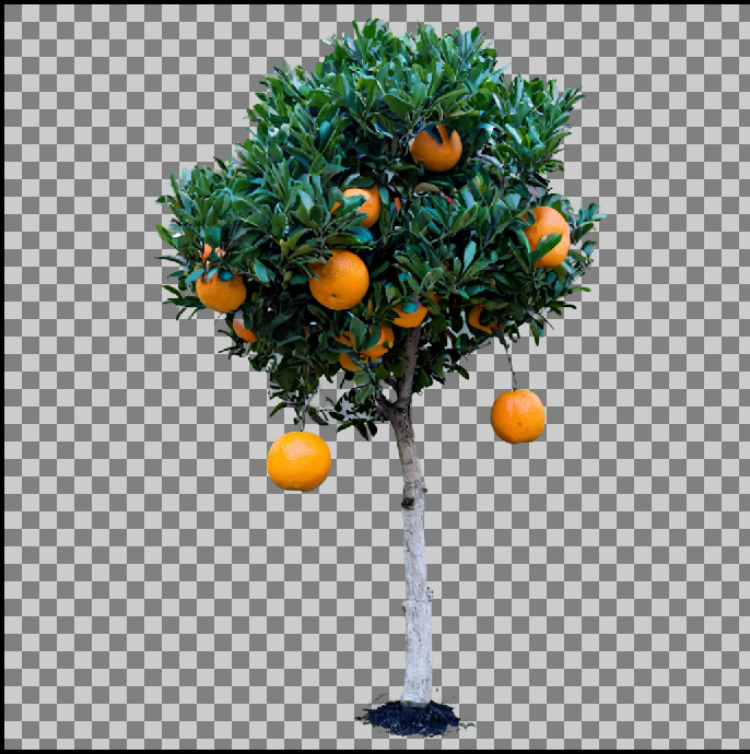 Layer Diffusion standard prompt orange sample 1
