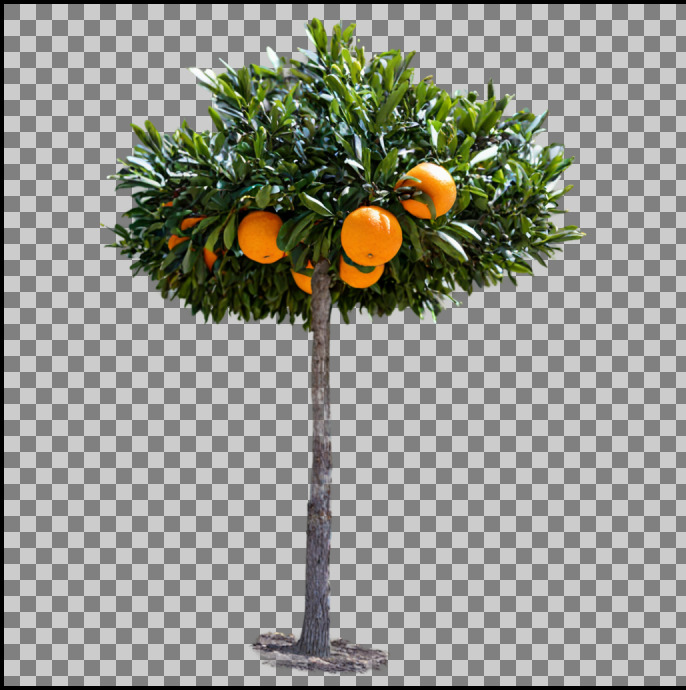 Layer Diffusion standard prompt orange sample 2