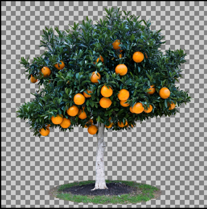 Layer Diffusion standard prompt orange sample 4