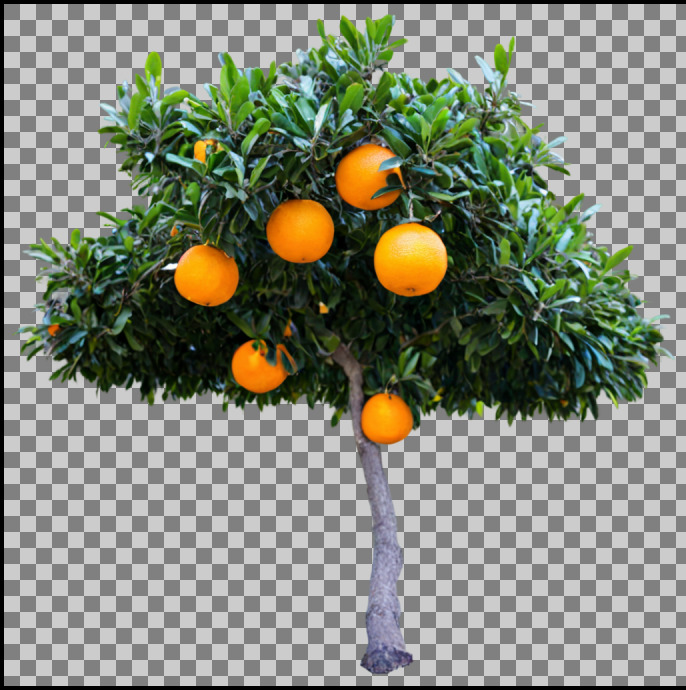 Layer Diffusion standard prompt orange sample 6