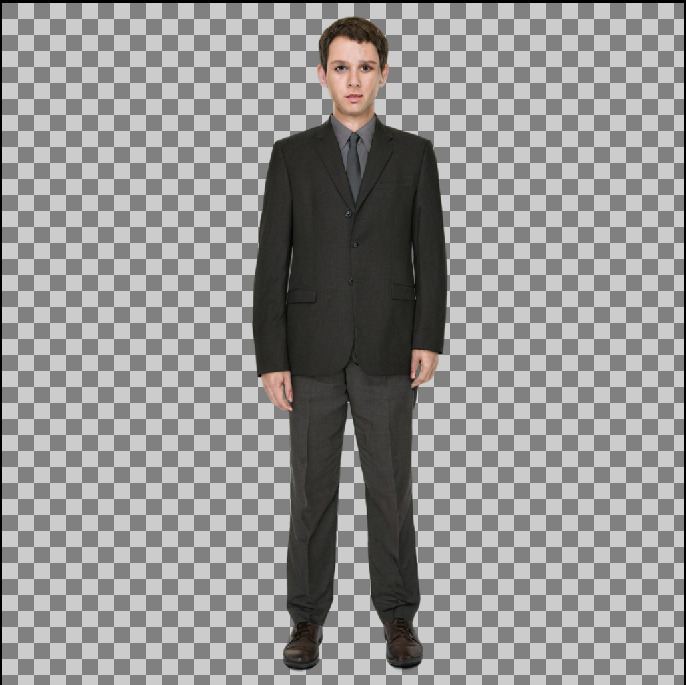 Person generated by a standard Layer Diffusion prompt